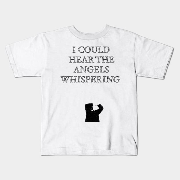 Whispering Angels Kids T-Shirt by griefmother 